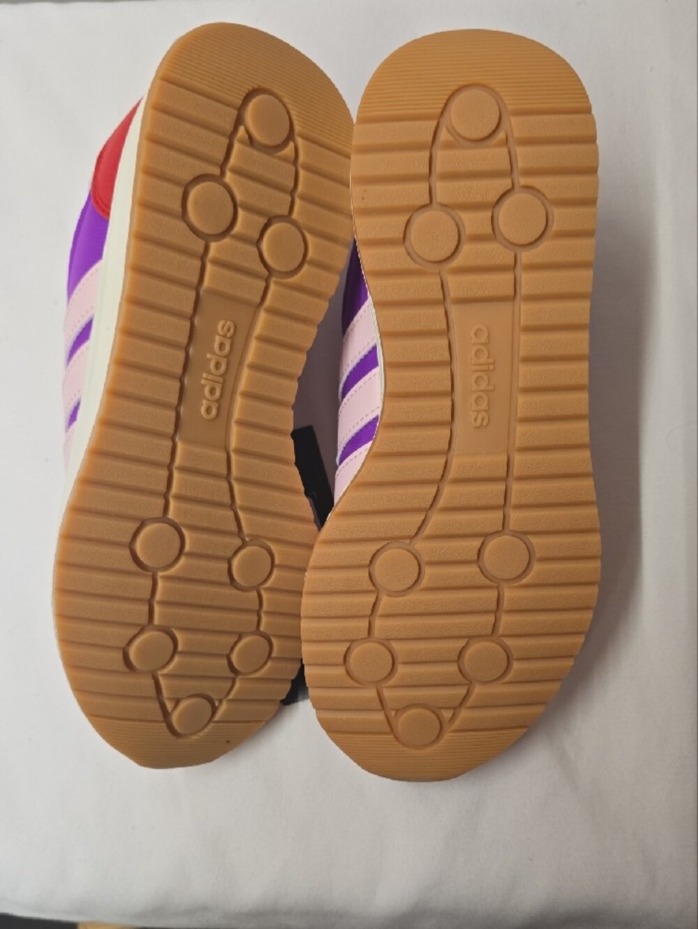 adidas Women's Purple, Red & Light Pink Retro Runner Sneakers - Picture 6 of 8